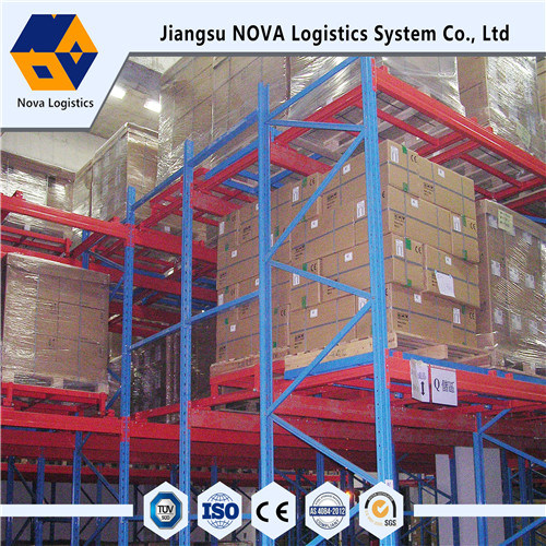 Warehouse Storage Push Back Racking na may Ce Certificated