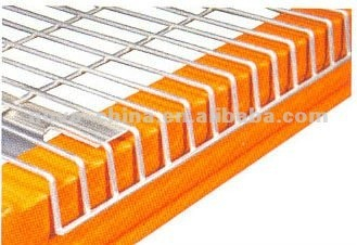 Inverted F Support Wire Mesh Decking para sa Pallet Rack