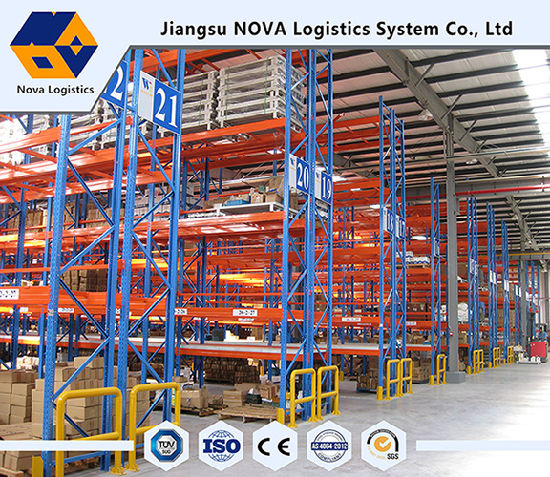 Malakas na Tungkulin Blue Fram at Orange Beam Pallet Rack