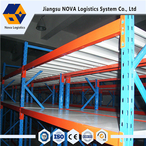 Q235B Steel Long Span Shelving Rack na may Steel Panel