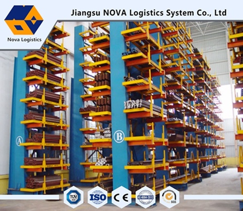 Heavy Duty Warehouse Cantilever Rack na may Bakal