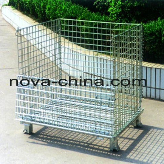 Wire Mesh Container para sa Warehouse System