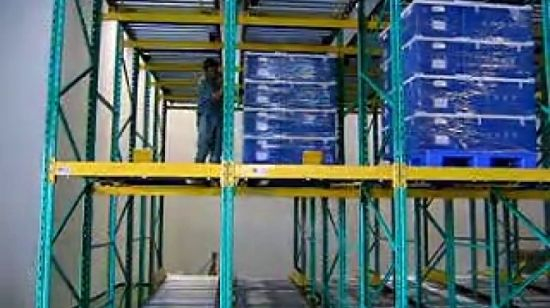 Powder Coating Heavy Duty Gravity Pallet Storage Rack