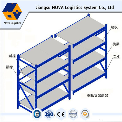 Q235B Steel Long Span Shelving Rack na may Steel Panel