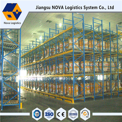 Automated Warehouse Storage Gravity Pallet Racking 