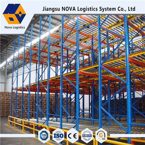 Steel Pallet Storage Gravity Racking para sa Warehouse na Ginamit