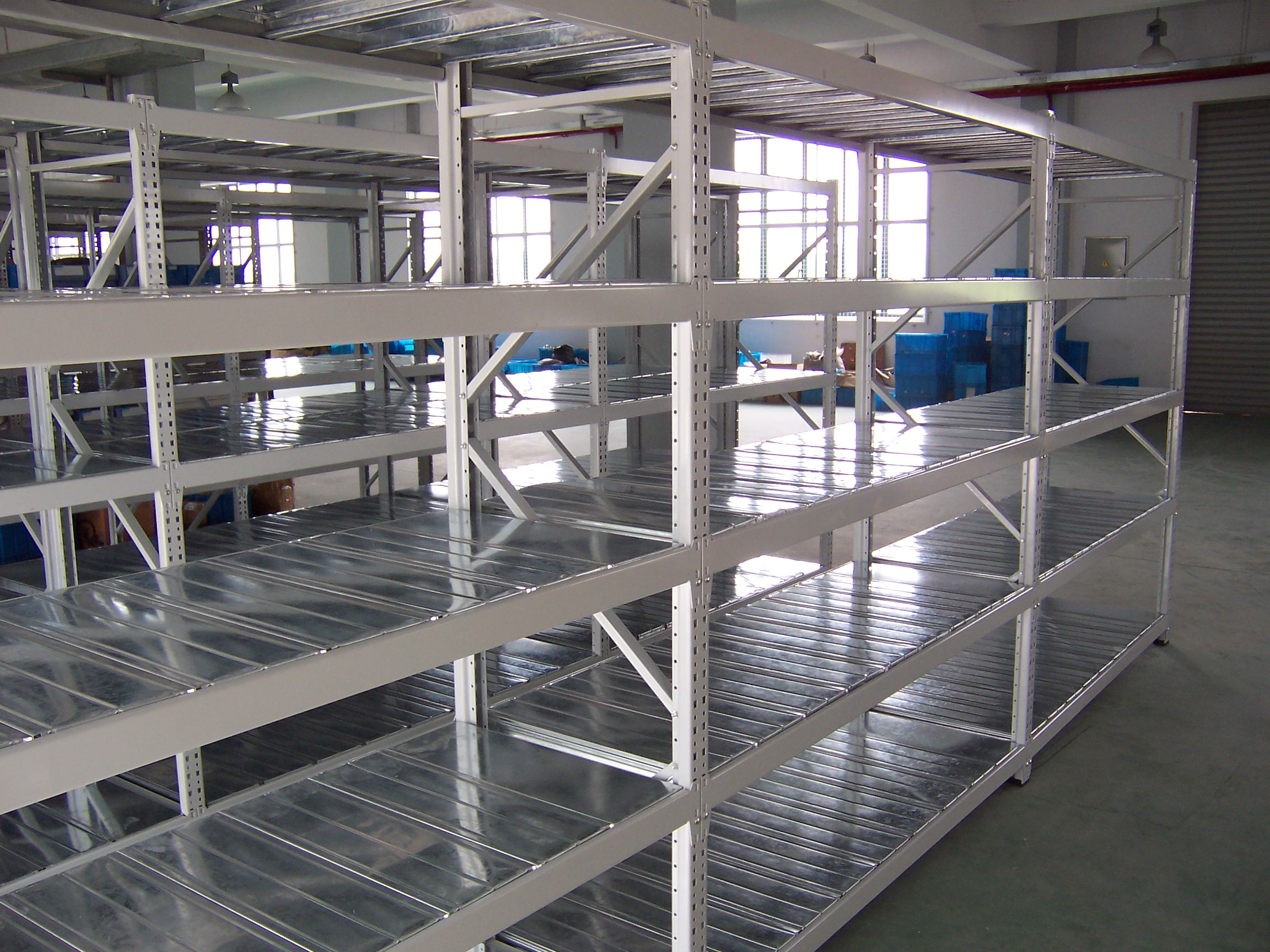  Medium Duty Racking System Durable Stacking Racks Warehouse 