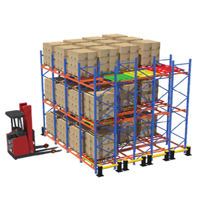 Warehouse Push Back Racking Storage Rack