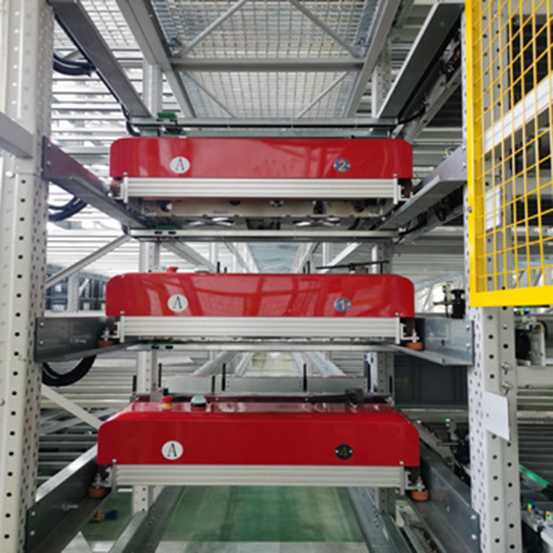 Malaking Space Storage Radio Shuttle Roller Q355B Steel Beam Pallet Rack System