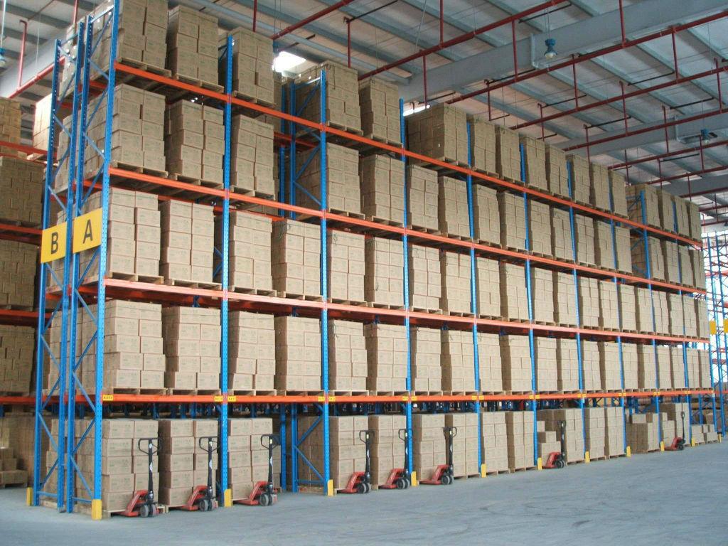 Customized heavy duty warehouse storage selective pallet racking 