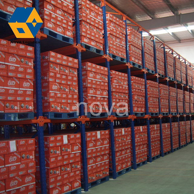 Industrial 800kg Capacity Storage VNA Q235B Steel Heavy Duty Drive sa Pallet Racking 