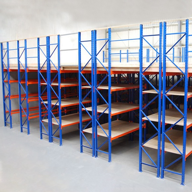 Steel Structure Warehouse Storage Heavy Duty Mezzanine Attic Shelves Racking System