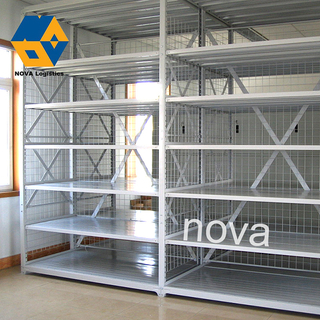 Selective Iron Teardrop Long Span Shelving Medium Duty Gondola Storage Racking