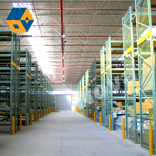 Warehouse Galvanized Heavy Duty Blue Pallet Rack Uprights