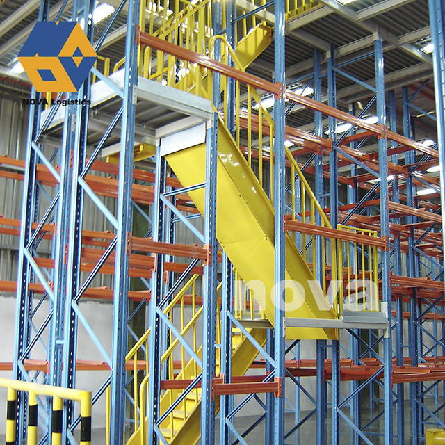 Ang pag -iimbak ng bodega ay sumusuporta sa mezzanine floor pallet rack